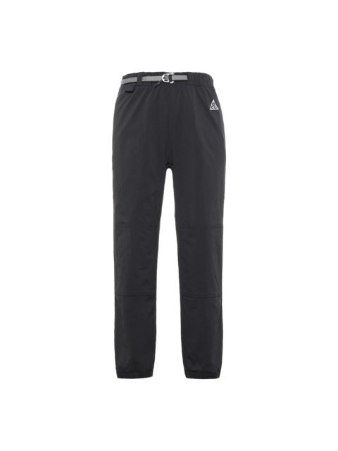 Nike ACG Solid Color Splicing Belt waterproof Breathable Athleisure Casual Sports Pants Smoke Grey C