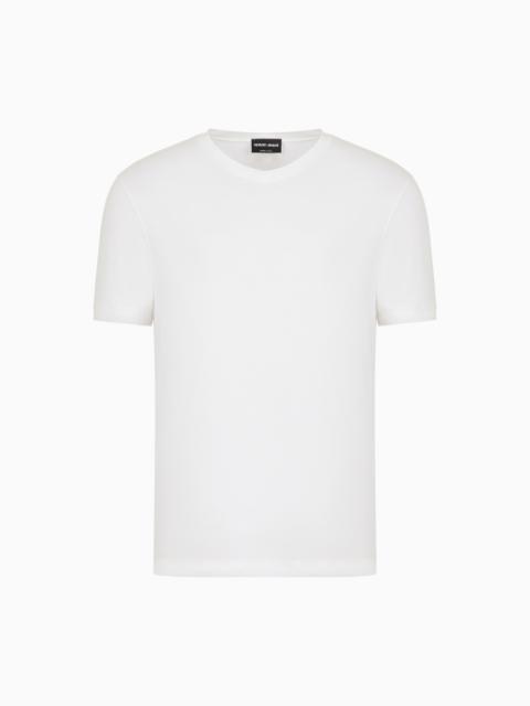 STRETCH VISCOSE JERSEY, V-NECK ICON T-SHIRT