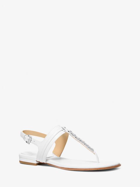 Marcia Embellished Leather Sandal