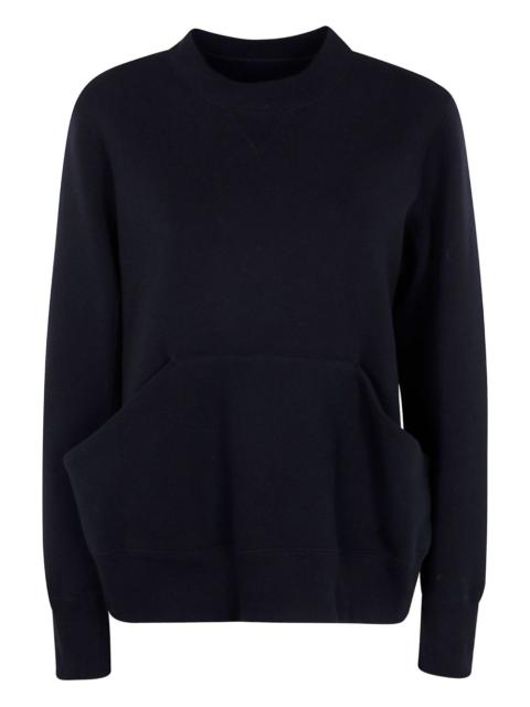 pocket-detail crew-neck sweater