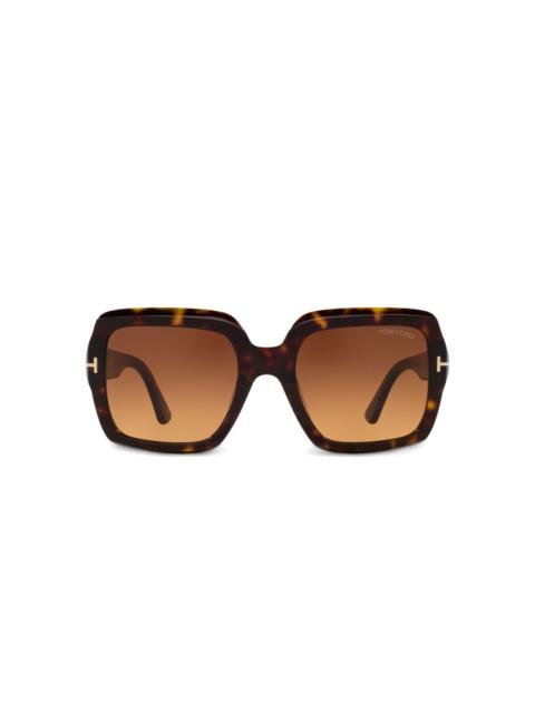 Kaya tortoiseshell oversized sunglasses