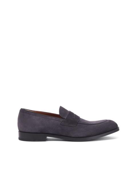 penny suede loafers