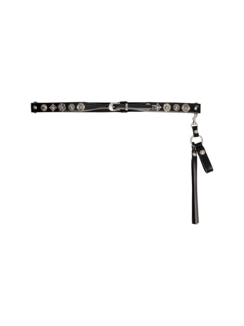 Black Tassel Key Ring Belt