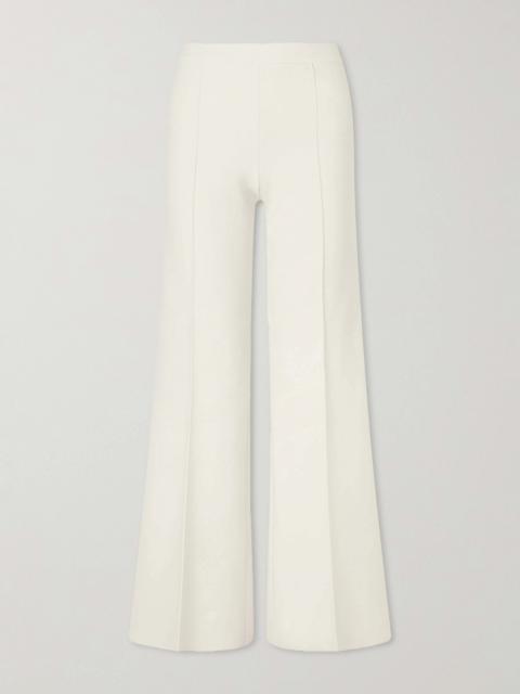 Willa Stretch Cotton-blend Wide-leg Pants