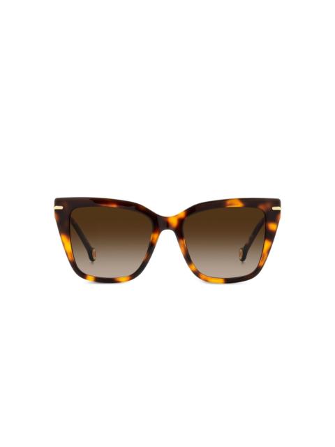 cat-eye tortoiseshell sunglasses