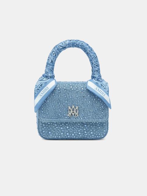 CRYSTAL DENIM MICRO MA BAG