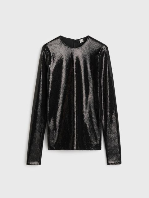 Sequin top black