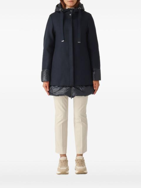 A-shape hooded padded coat