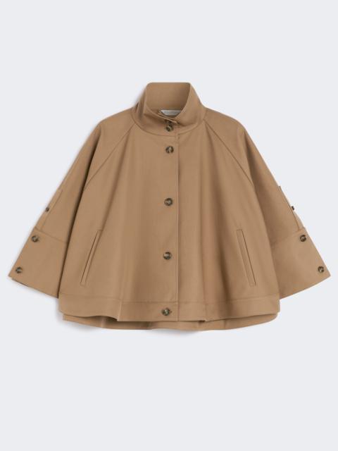 FULCRO Cropped water-repellent gabardine cloak