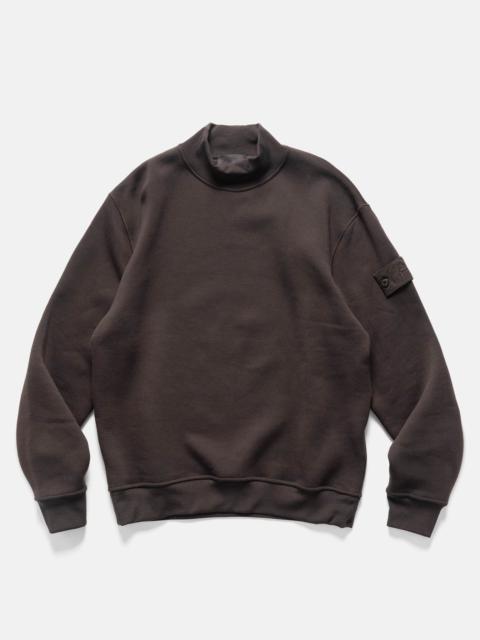 Ghost Piece Cotton Wool Mock Neck Dark Brown