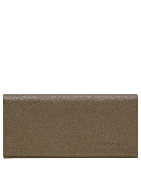Le Foulonné Long continental wallet Caper - Leather