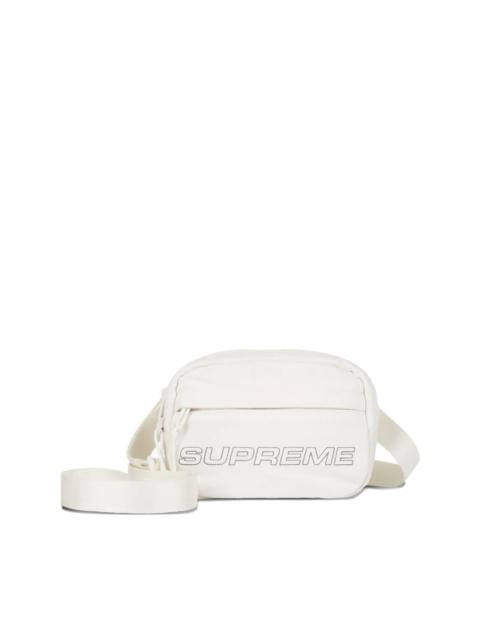 mini denim "White" messenger bag