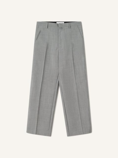 STRAIGHT-LEG MOHAIR WOOL PANTS