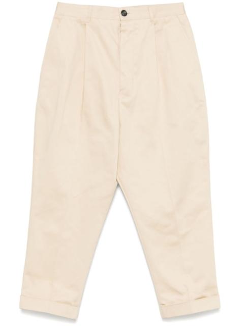 tapered cropped trousers