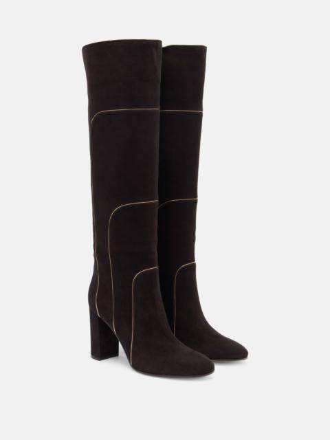 85 suede knee-high boots