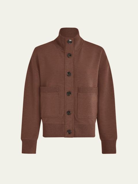 Sabrina Button-Front Sweatshirt