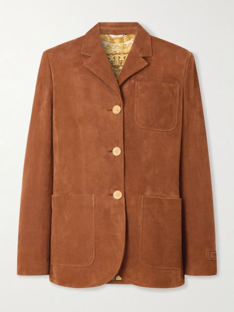 Suede blazer Brown