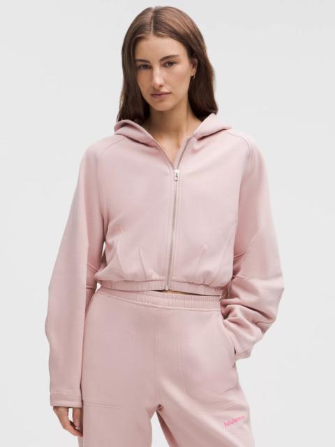 Loungeful Relaxed-Fit Full-Zip Cropped Hoodie