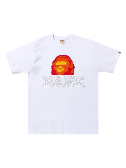 BAPE Polygon Ape Head Tee 'White'