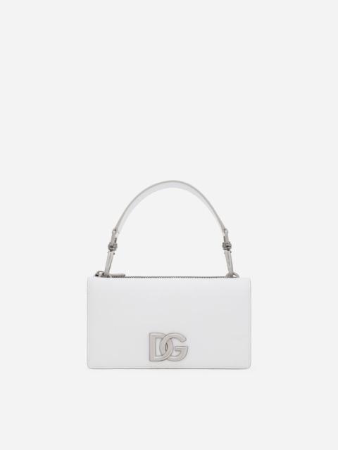 Calfskin nappa minibag with DG logo