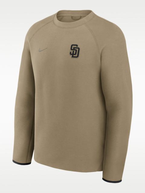 San Diego Padres Tech Fleece Men's Nike MLB Pullover Crew