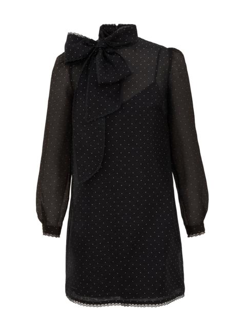 DREAM PUSSYBOW MINI DRESS