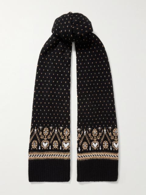 Lucerne Fair Isle Cashmere Scarf
