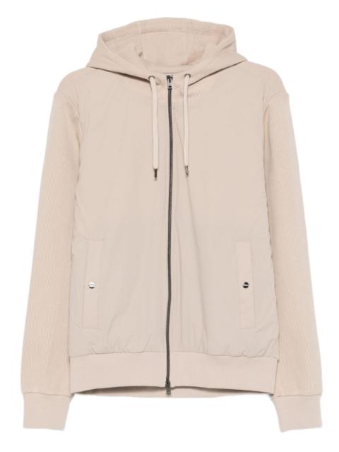 hooded zip-up jacket