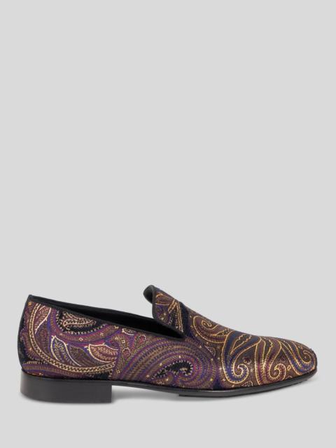 PAISLEY METALLIC JACQUARD LOAFERS