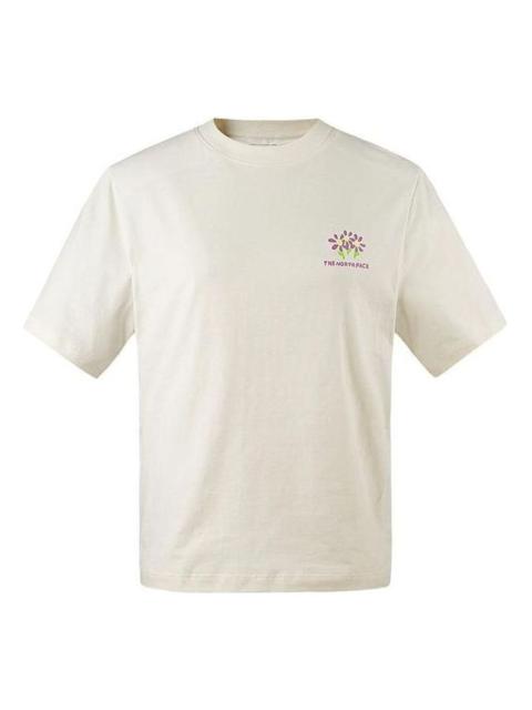 (WMNS) THE NORTH FACE Printed T-shirt 'Beige' NF0A88G1-QLI
