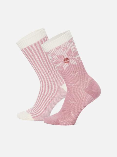 Women's Timberland® 2-Pack Snowflake Crew Sock