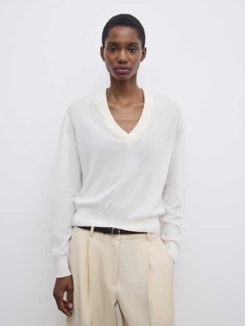 Cashmere V-neck knit