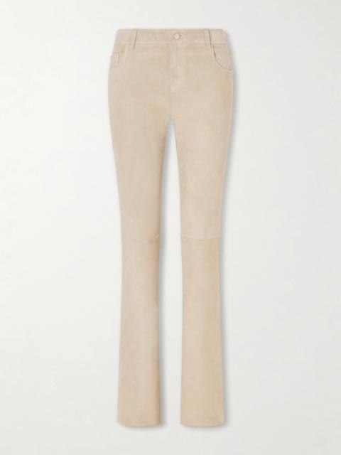 Pawlonia Suede Flared Pants