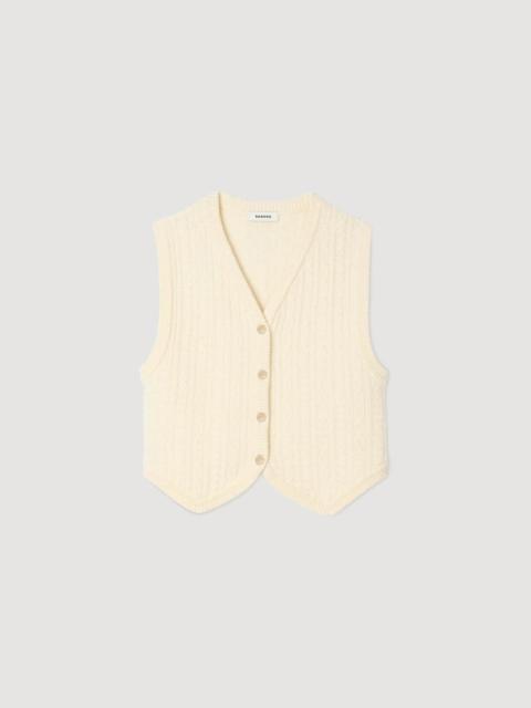 CABLE KNIT VEST