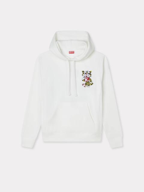 'KENZO Wild Tiger' embroidered hoodie in cotton