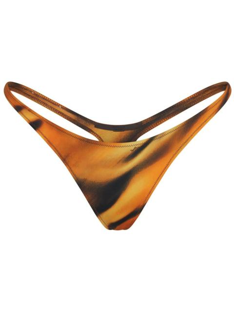 SKIMS x Roberto Cavalli Thong Bikini Bottom Tiger Face Print