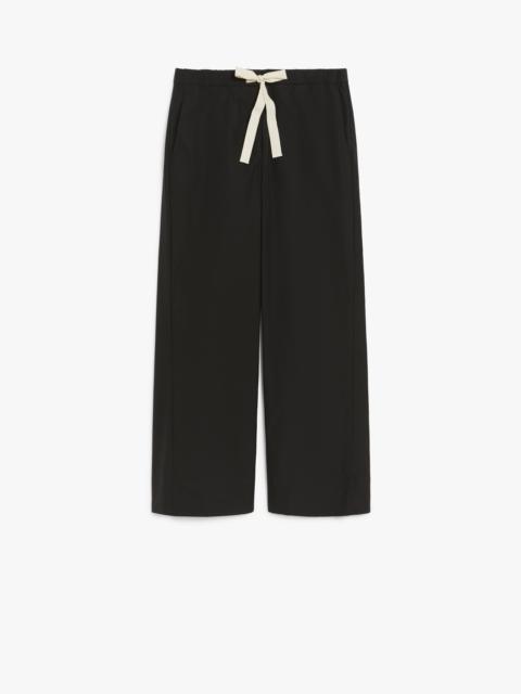 ARGENTO Poplin drawstring trousers