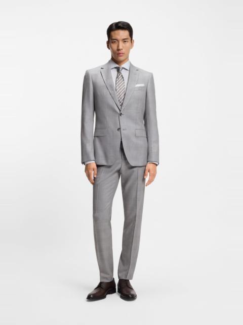 TWO-PIECE SLIM-FIT SUIT IN VIRGIN WOOL AND SILK