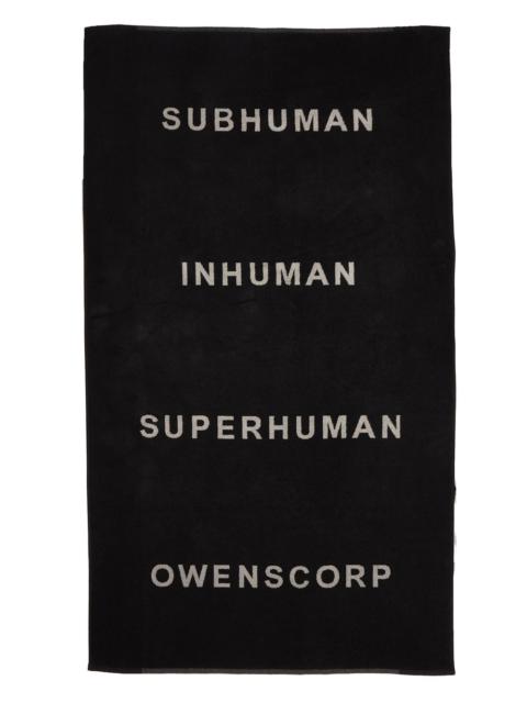 text-print beach towel