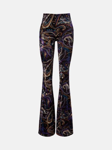 Paisley flared pants