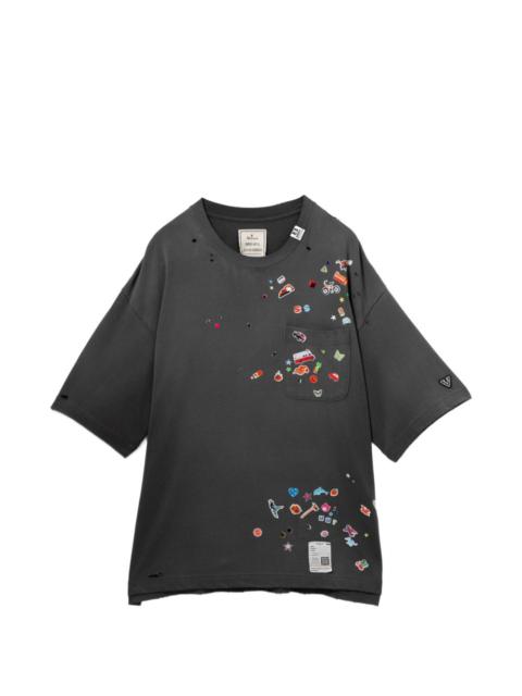 embellished graphic T-shirt