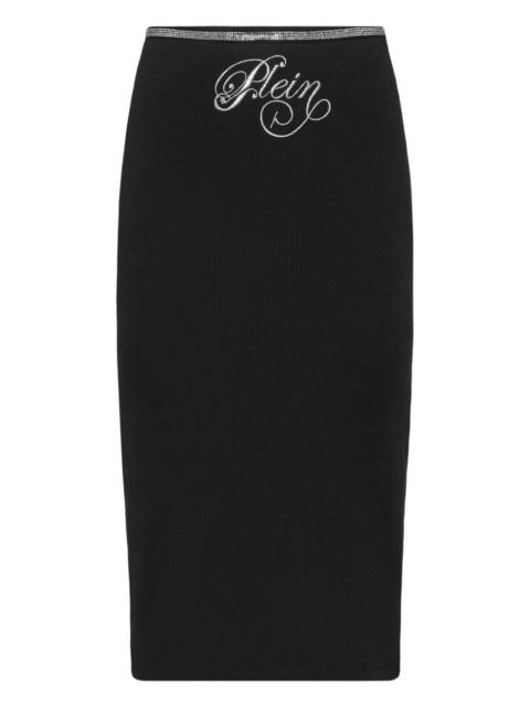 Signature midi skirt