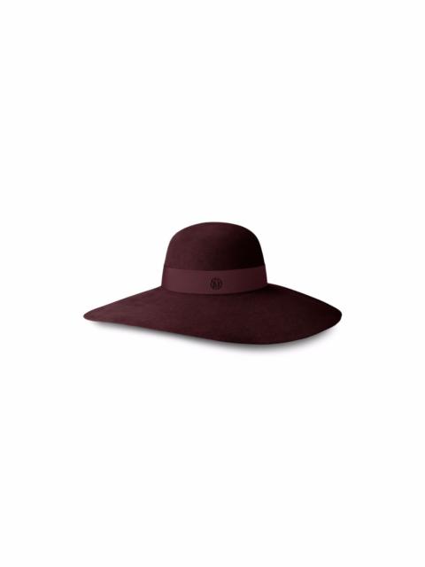 Blanche felt capeline hat