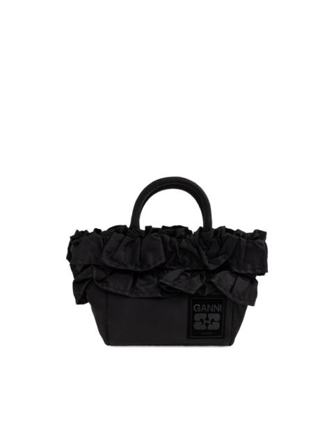 ruffle-detail tote bag