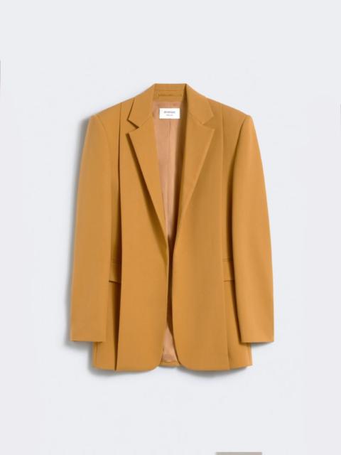 Loose wool blazer - RUNWAY - OCHRE