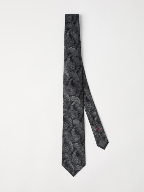 Paisley silk tie