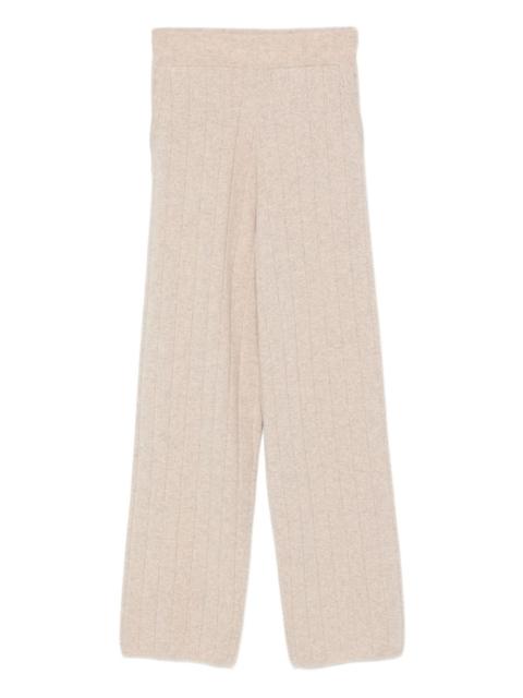 ribbed cashmere trousers