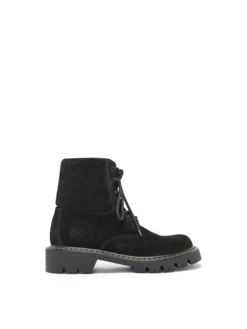 Sierra combat ankle boot in suede