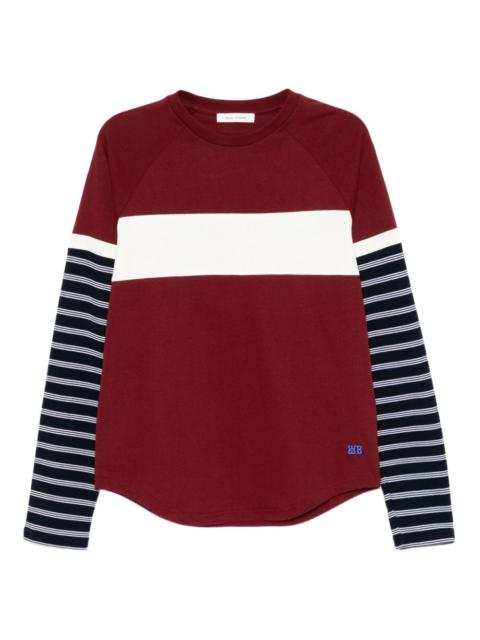 stripe-panel T-shirt