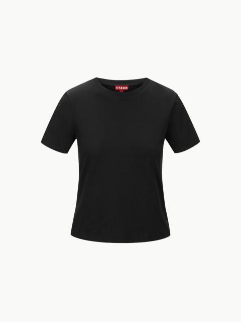 CREW NECK T SHIRT | BLACK
